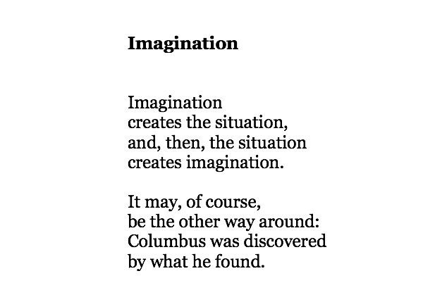 This brilliant, pithy, true poem by James Baldwin: