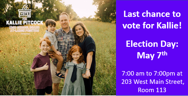 KallieForNac's tweet photo. It's the home stretch! Make sure your voice is heard and #RallyForKallie Nacogdoches. https://t.co/m4jriMGyw7