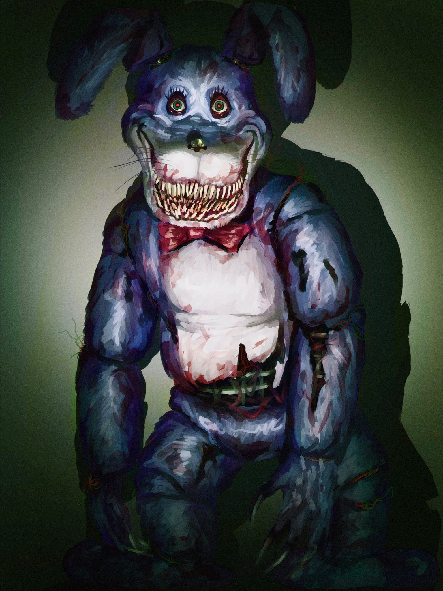 HushPuppyArt on X: "Nightmare Bonnie. #FNAF #fnaffanart #digitalart  https://t.co/sTLOIEmOVu" / X