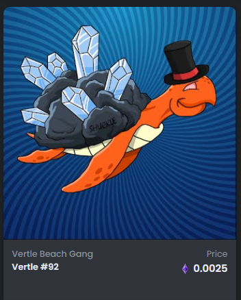 #NFTGiveaway #BrandNew #crypto #NFTs 

1x VertleBeachGangTurtle!!!

 !!!

 #NFTs 

1⃣Follow 
<a href="/Veritasdh/">Veritasdh</a> 

2⃣Drop #ETH wallet
3⃣♥️♻️+Tag Friends 

96HRS⏰

#NFTCommunity #NFTCollection #nftart #Decentraland