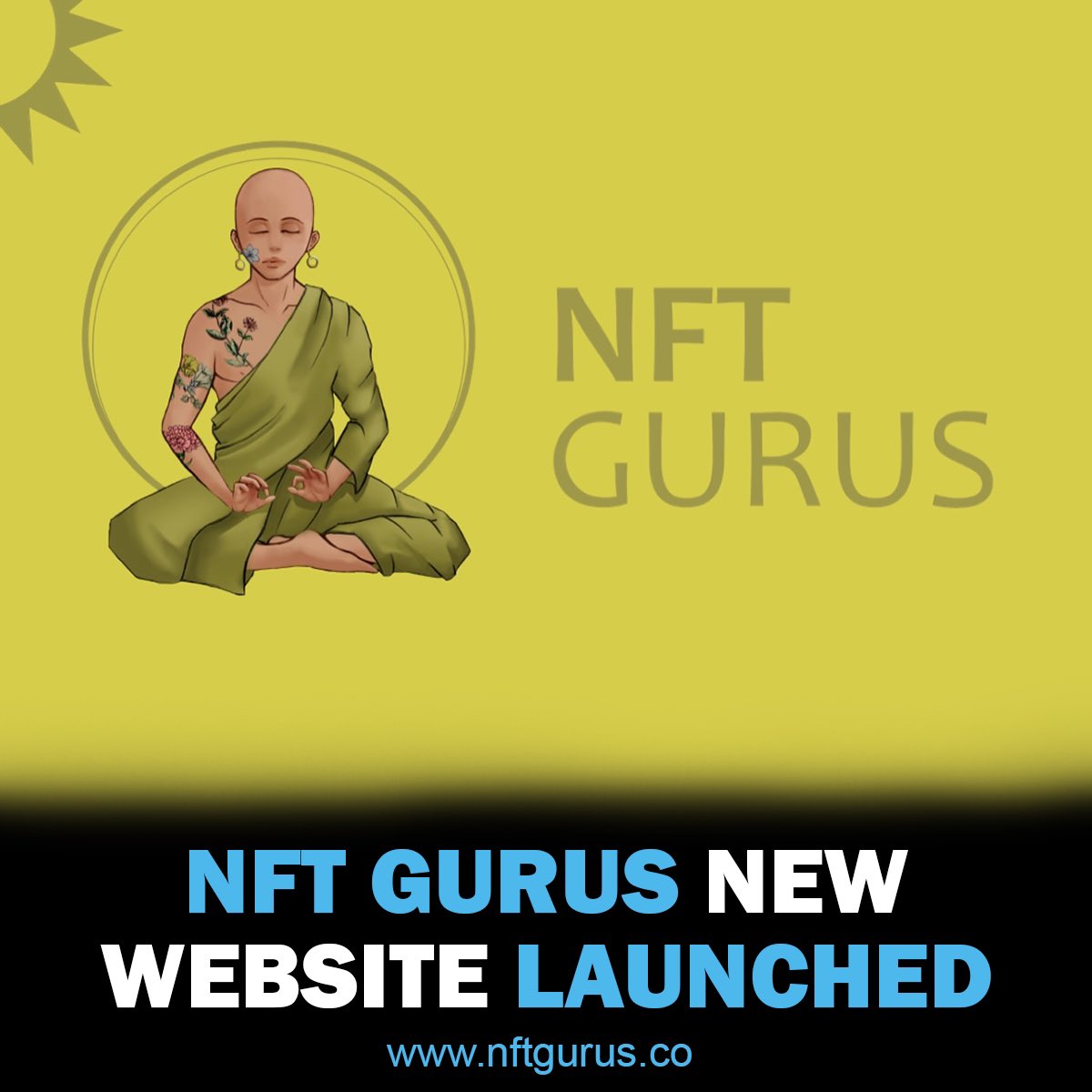 TheGurusX's tweet photo. NFT Gurus NEW website launched 🧘‍♂️ https://t.co/tLWHPsyAVT #NFTgurus https://t.co/j41OG4b1ZI