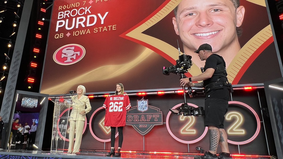 It’s official! Congrats to Brock Purdy for becoming Mr. Irrelevant XLVII! 😁🎉 #MrIrrelevant #NFLDraft