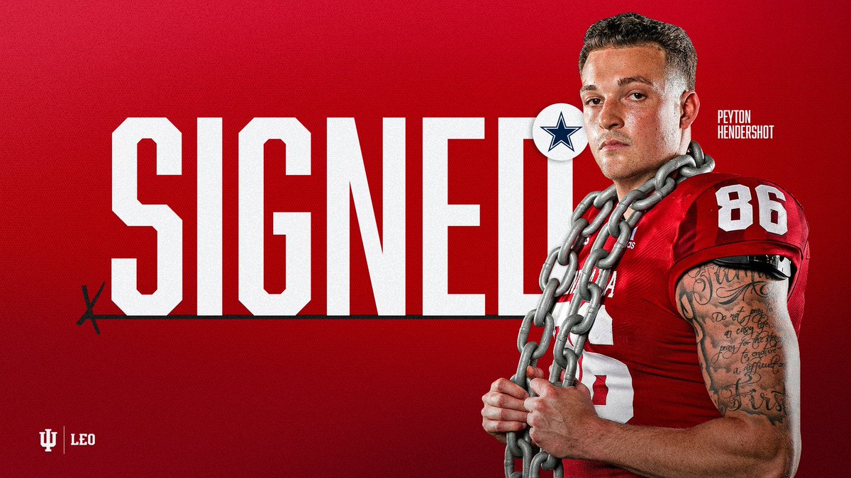 Opportunity knocks.

Peyton Hendershot is headed down to America’s Team. #ProIU