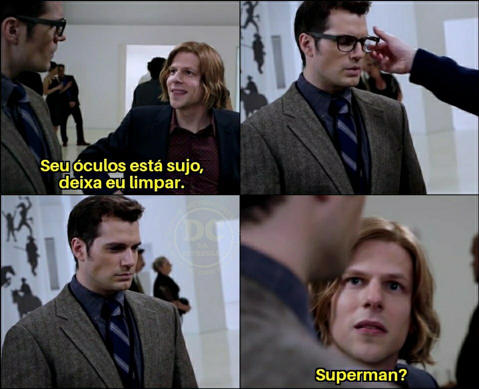 Dc_da_depressao's tweet image. Foda quando você limpar os óculos de um repórter e descobre que ele é o Superman