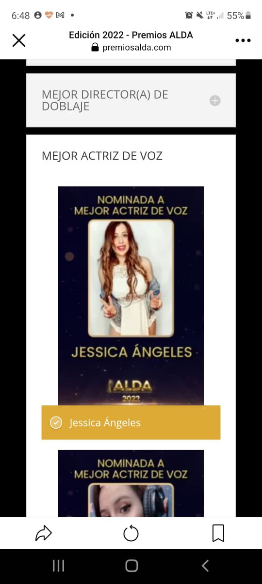 jezzylw's tweet photo. Gracias a los premios @alda_awards por las 2 nominaciones es un gusto y honor compartir con todas las compañeras! ✨🙌🏼 https://t.co/STvk3xtO8q