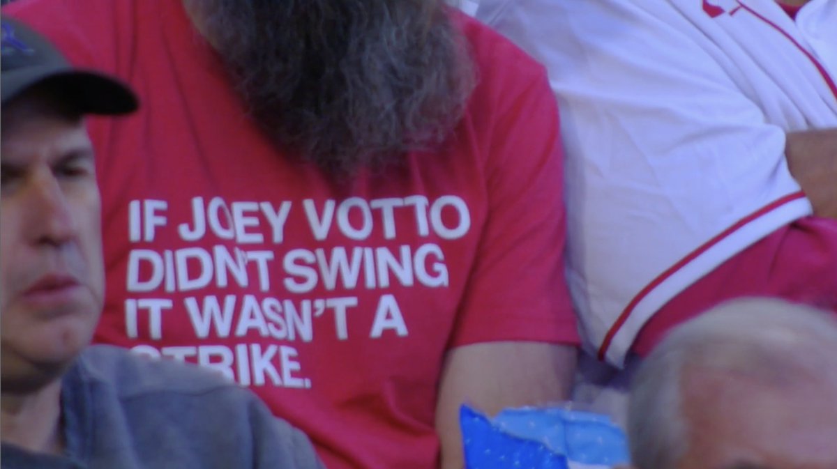 Elite shirt spotted at the Reds-Rockies game