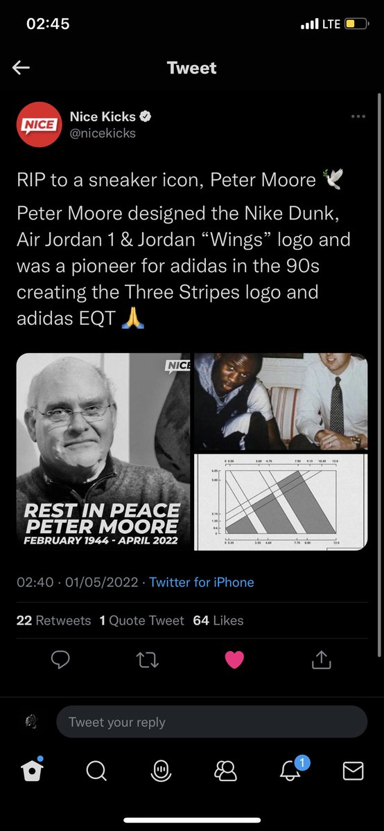 Nice peter moore jordan 1 Kicks on Twitter: "RIP to a sneaker icon, Peter Moore