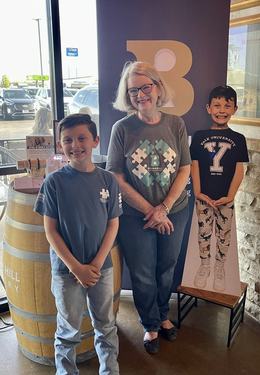 JanelleLynnReed's tweet photo. Such a great night celebrating Chandler's birthday at MASO! He has some big fans in @cjdavisBBH + Susan Henderson from @BurrellCenter.
Thanks to all who helped us increase awareness and support this month for  #WorldAutismMonth! 
#burrellfoundation #autismacceptance #autism https://t.co/uEyIrsM1rV