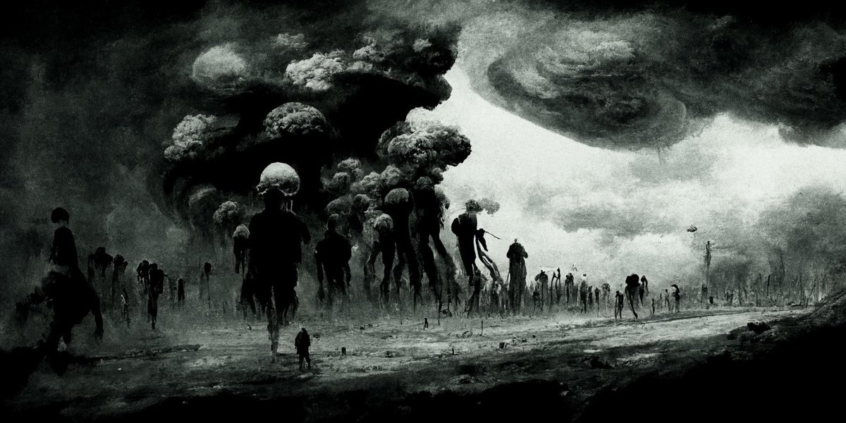100kart's tweet photo. “The Apocalypse in the style of Kentarou Miura” #midjourney https://t.co/0Ci1x7Lakx