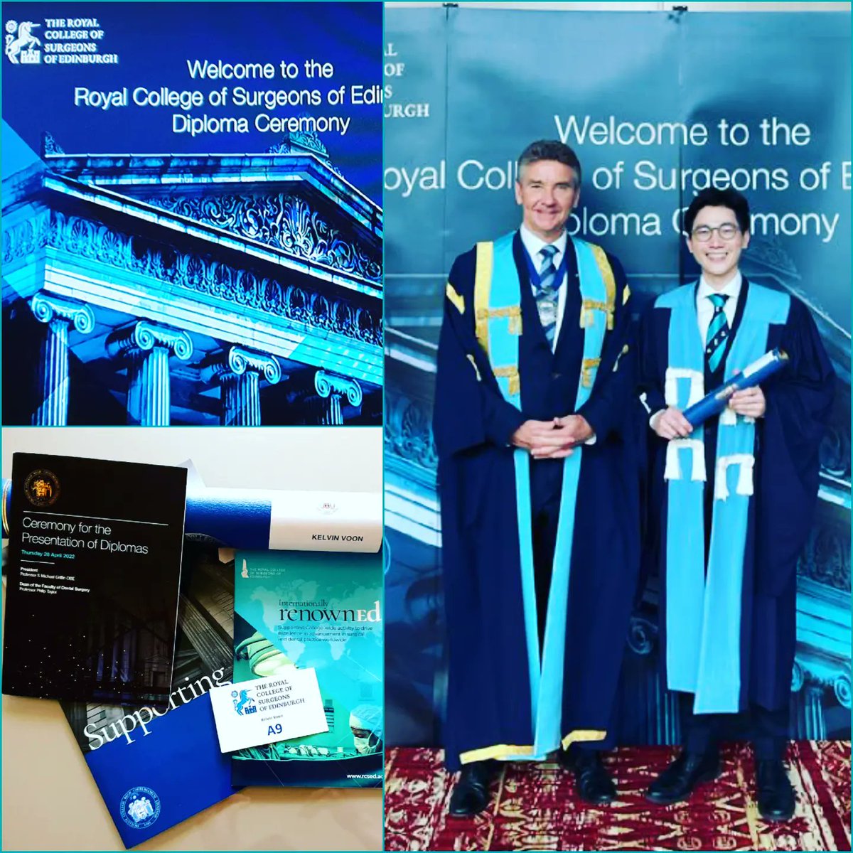 KelvinV00N's tweet photo. Glad to have finally attended the conferment ceremony 5 years after the board exam. Receiving the scroll in witness of my mentors, in the very 1st ceremony conducted in Malaysia was certainly icing on the cake. Tq for the inspiration & guidance along the journey
#FRCSEd #Surgery https://t.co/8Mz0fSfak4
