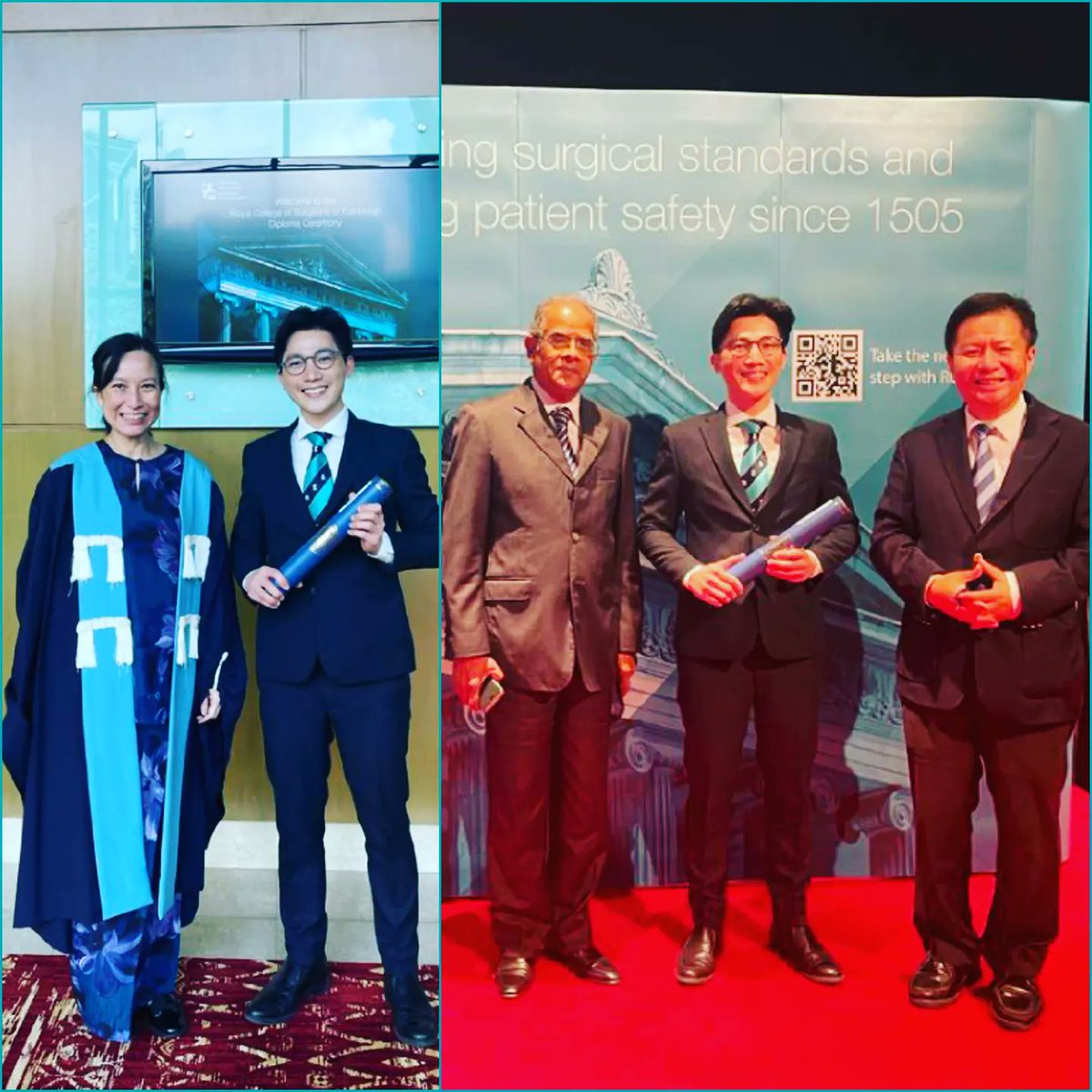 KelvinV00N's tweet photo. Glad to have finally attended the conferment ceremony 5 years after the board exam. Receiving the scroll in witness of my mentors, in the very 1st ceremony conducted in Malaysia was certainly icing on the cake. Tq for the inspiration & guidance along the journey
#FRCSEd #Surgery https://t.co/8Mz0fSfak4