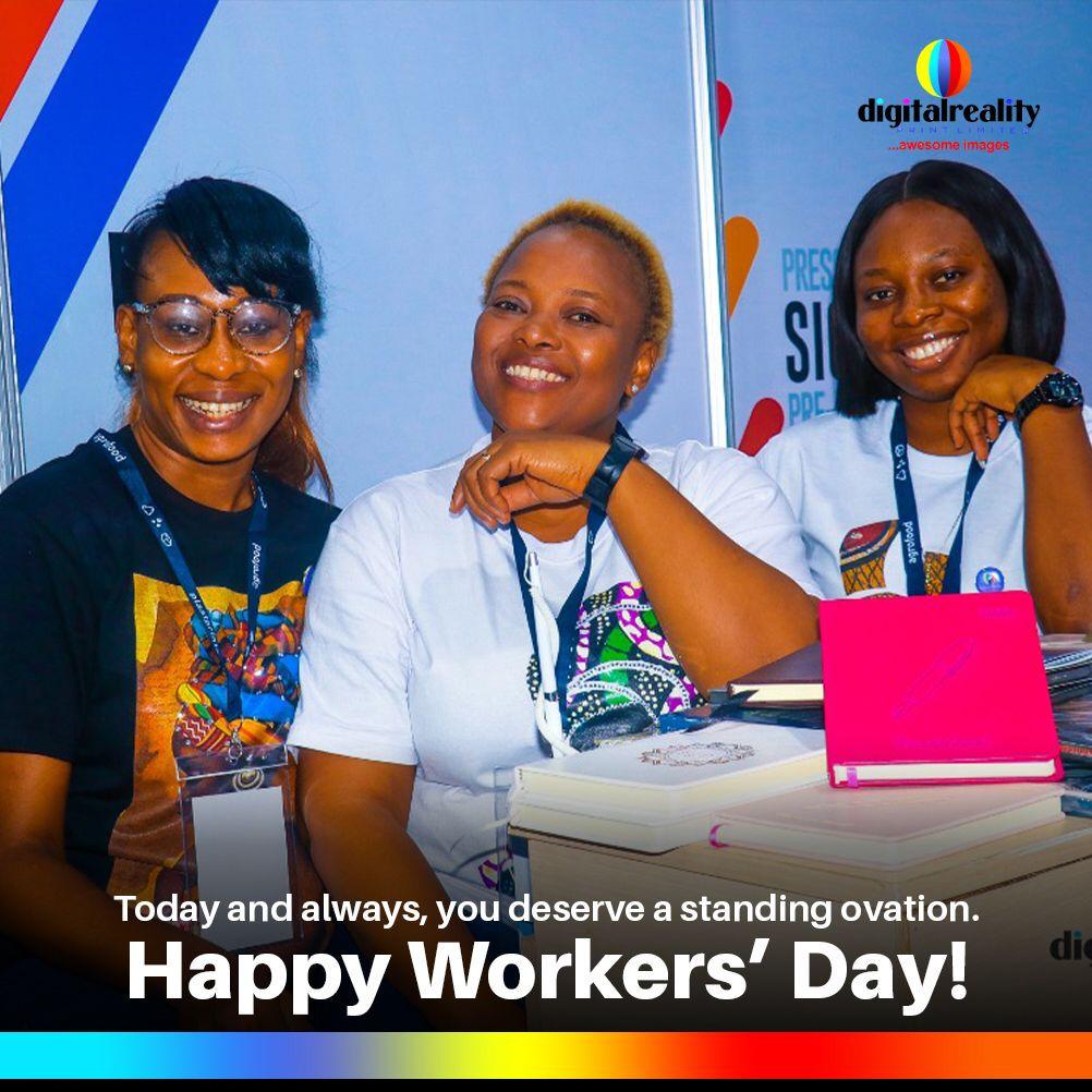 DigitalrealityL's tweet image. We could not have come this far without our hard-working members of staff. 

Thank you for all you do for the business. Happy Workers' Day.

#digitalrealityprinting #digitalreality #workersday2022 #workersday #LaborDay #branding #business #print #printing #corporategifts