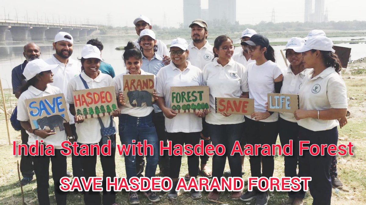 ABharatiyam's tweet photo. @alokshuklacg @WarriorEarth @Earthworri1 @mission100cr @SHasdeo @thealokputul. Thanks Team @Earthworri1 for taking stand for #SaveHasdeo #SaveSoil https://t.co/8rjgUitCJo