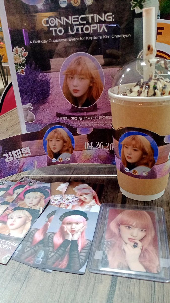 TzuChaehJsooWon's tweet photo. Finally! 💙 Birthday Cupsleeve Event for Kep1er's Kim Chaehyun #CafeVanleroe @BBettaStudiosPH x @Mallowstudiosph
In partnership with Cafe Vanleroe 
#BlueBettaStudios #Kep1er #케플러 #김채현 #채현 #ToUtopia https://t.co/nP7gC3dk02