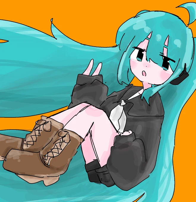 いえい #illustration #イラスト #初音ミク #HatsuneMiku