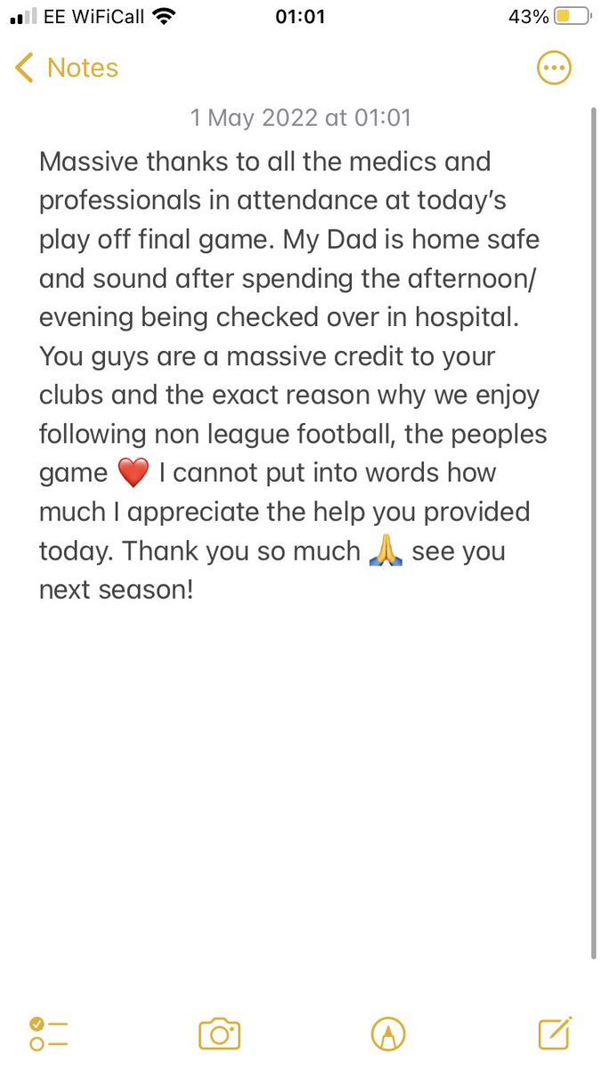As most of you would have been asleep when this was posted: Great to hear everything's okay with your dad <a href="/CharlieWorkman_/">Charlie</a> and I'm sure we can sort your dad for free entry to the first home game of next season 💙