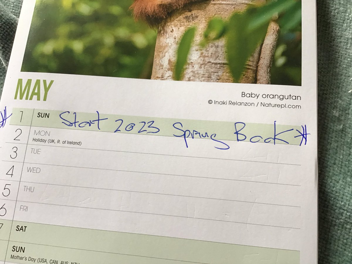 Ianwilfred39's tweet photo. It’s 1st May I’ve turned the calendar and todays the day I start writing next year’s Spring book… but which sunny country will I be setting it in ? https://t.co/kx8lJkQg4y