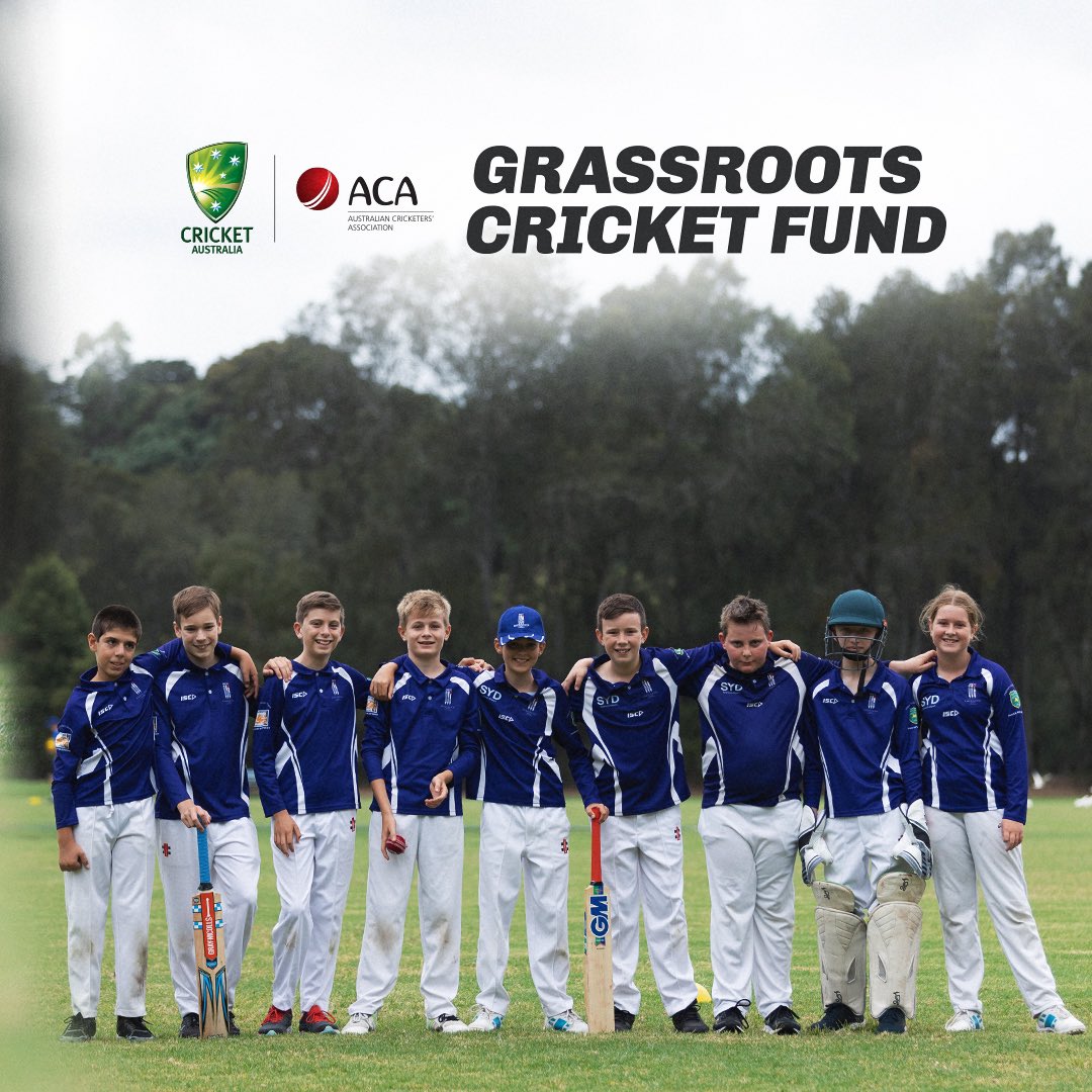 Marrickville CC are using their #GrassrootsCricketFund grant from Australia’s professional cricketers this summer to further the development of the boys and girls teams in their Under 11 and Under 13 age groups. 🤝