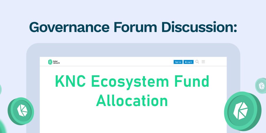 🆕Proposal: $KNC Ecosystem Fund Allocation

Share your thoughts on how <a href="/KyberDAO/">KyberDAO</a> should use the $KNC in the ecosystem fund. Let's work together as a community to ensure that $KNC is utilized in the most impactful way possible.

➡️Discuss here: gov.kyber.org/t/discussion-k…