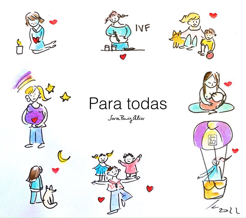 Para todas. 
En duelo, en tratamiento, solteras, embarazadas de 🌈, en postparto, las que añoran a su madre, las que se despiden de la maternidad. 💜#DiaDeLaMadre2022