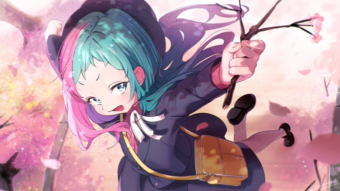 いいかんじの枝ひろったんだぁよ～! 