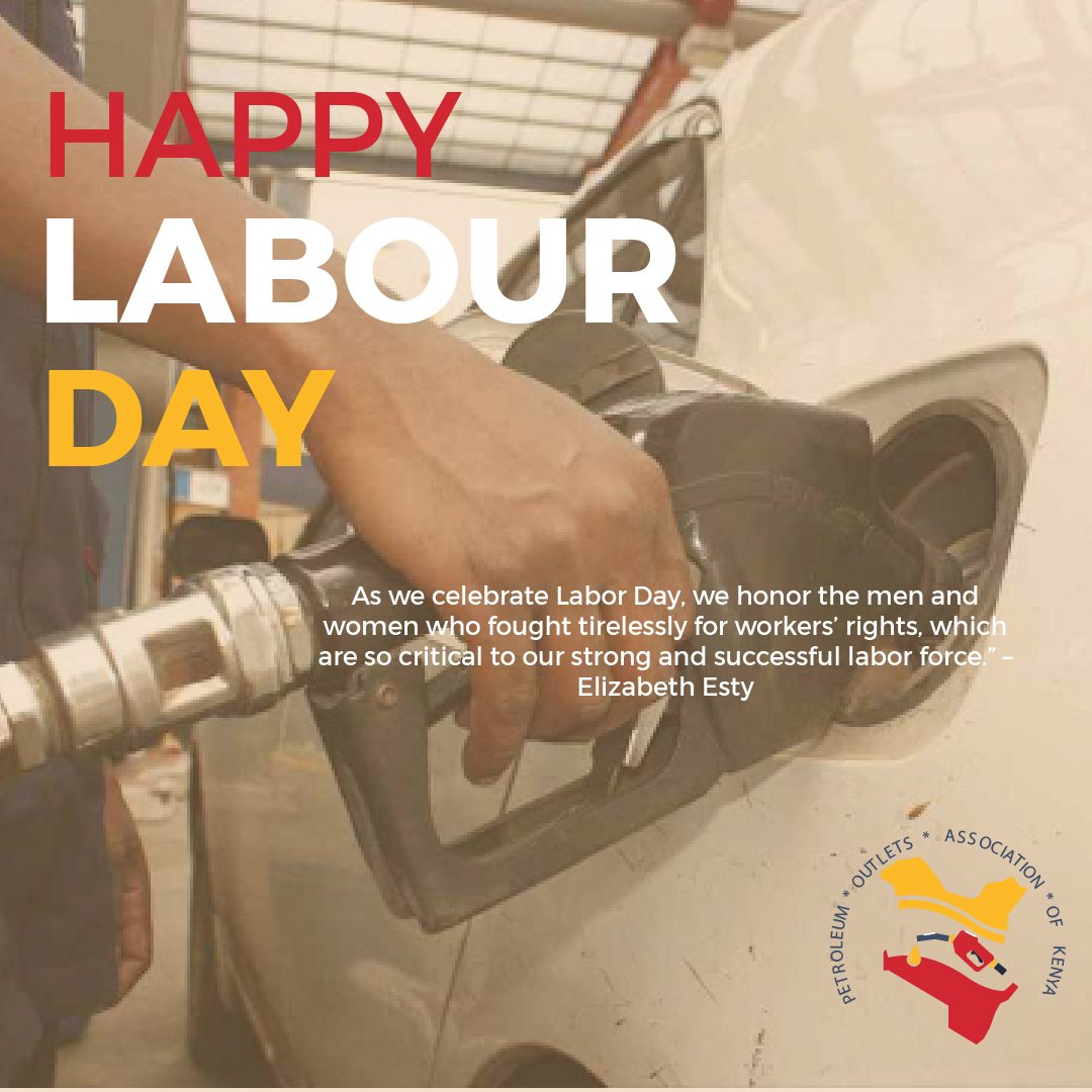 Petroleum Outlets Association of Kenya(POAK) (@poak_kenya) on Twitter photo To all our members everywhere, these past months have been incredibly difficult for you. But it's darkest before dawn.
We wish you and indeed all hardworking Kenyans a happy #LabourDay
@Petro_MiningKE <a href="/EPRA_Ke/">Energy and Petroleum Regulatory Authority</a> <a href="/J_Njogu/">Autogas Ambassador</a> <a href="/Ma3Route/">Ma3Route</a> To all our members everywhere, these past months have been incredibly difficult for you. But it's darkest before dawn.
We wish you and indeed all hardworking Kenyans a happy #LabourDay
@Petro_MiningKE <a href="/EPRA_Ke/">Energy and Petroleum Regulatory Authority</a> <a href="/J_Njogu/">Autogas Ambassador</a> <a href="/Ma3Route/">Ma3Route</a>