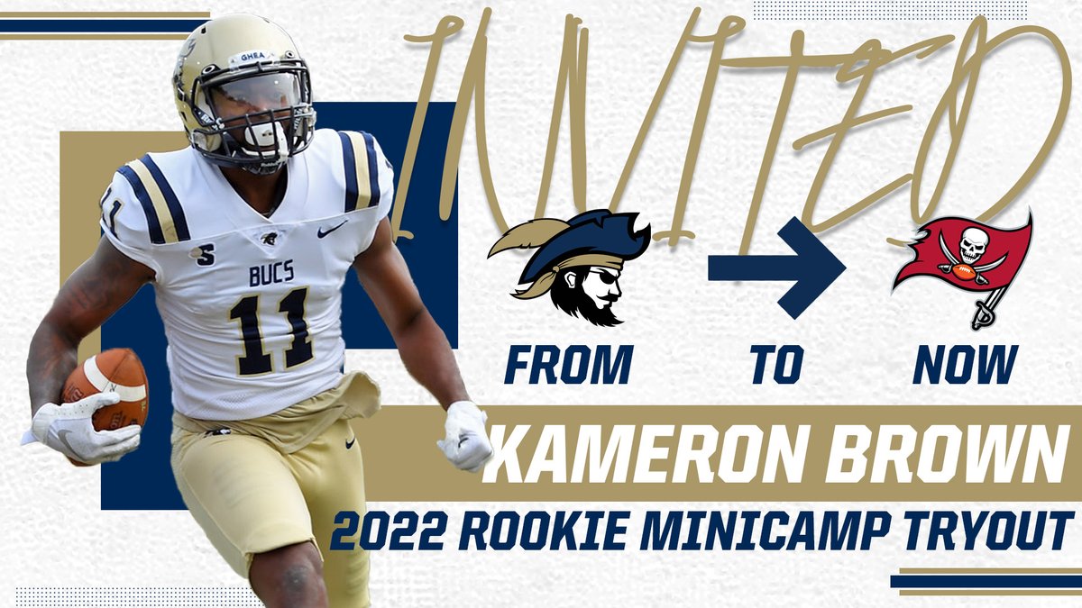 From Charleston Southern to the <a href="/Buccaneers/">Tampa Bay Buccaneers</a>, congrats to one of our all-time best on being invited to Tampa Bay’s rookie minicamp!

<a href="/kbrown11_/">Kam Brown</a>