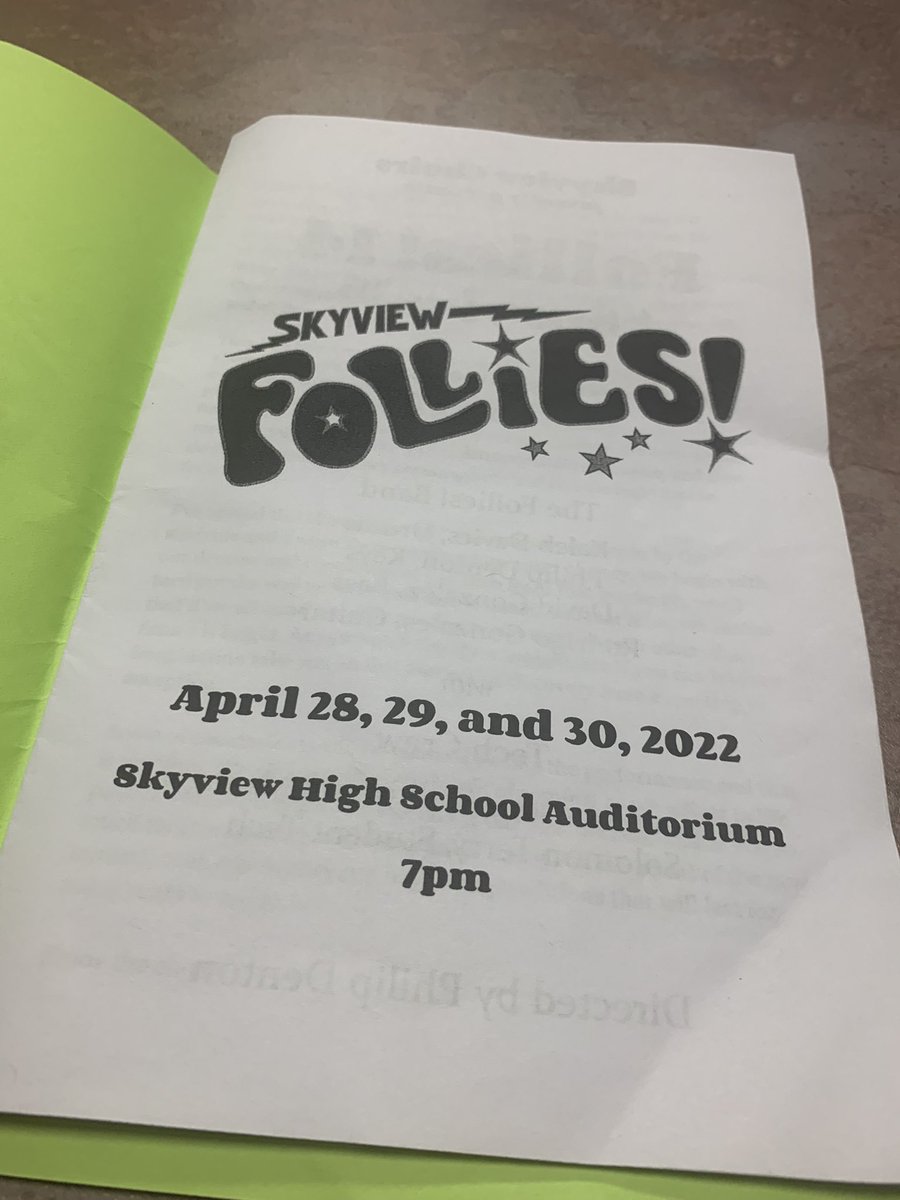 VRMSManny's tweet photo. My gosh Skyview Follies! What a show! Encore!!! #RollStorm #SHSTogether https://t.co/apk4Q5Ey08