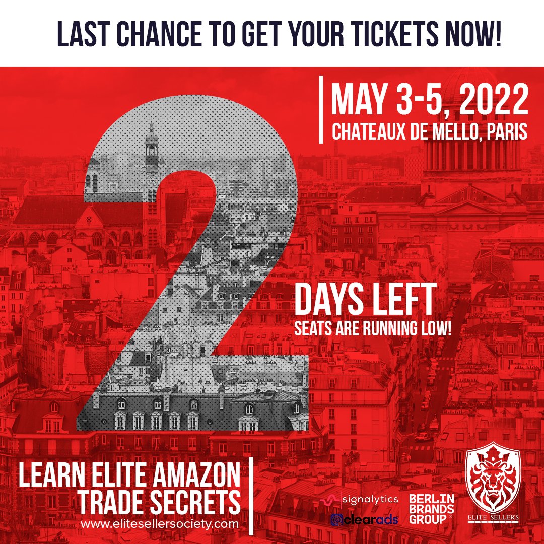 emma16568's tweet photo. 2 Days Left to the 𝗠𝗼𝘀𝘁 𝗘𝘅𝗰𝗹𝘂𝘀𝗶𝘃𝗲 𝗔𝗺𝗮𝘇𝗼𝗻 𝗠𝗮𝘀𝘁𝗲𝗿𝗺𝗶𝗻𝗱 to be held in Paris, France on May 3-5 (4 days / 4 nights). 

Come Grab your ticket ASAP before it runs out 👉
https://t.co/zyftBamoCl https://t.co/az7bivBuBQ
