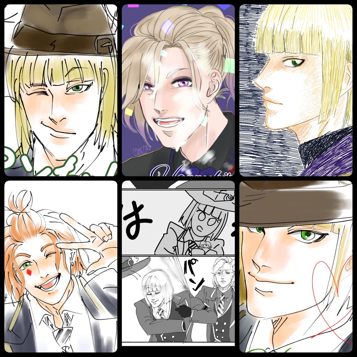 #今月描いた絵を晒そう
4月は誕生日絵が多かった 