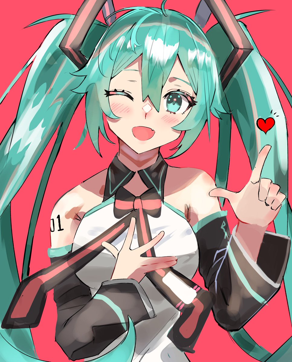 初音ミク「笑ってくれる、君が好き。#イラスト #初音ミク #GWはフォロワーさんが増えるら」|あーる✒︎うぉーかー　絵を描く人。のイラスト