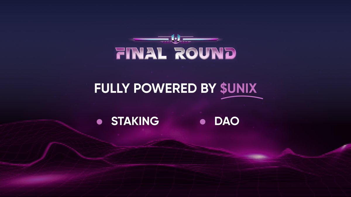 GoFinalRound's tweet photo. A multi-chain launchpad that is completely driven by $UNIX and is the only one till date to feature a DAO and staking mechanism 🚀🚀

On a scale of 1-10, how eagerly are you waiting for the launch of #FinalRound?

#Launchpad #UniXGaming https://t.co/yB1sd0fWIY