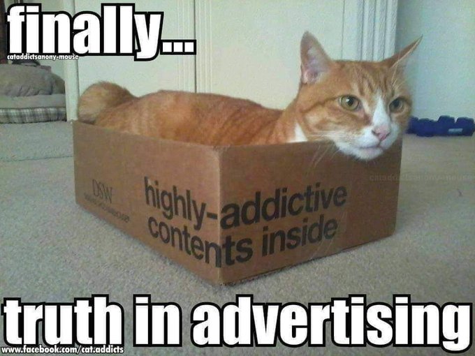 Gntgraphics's tweet photo. #finally #truthinadvertising #highlyaddictive https://t.co/URxDYAs6Ts