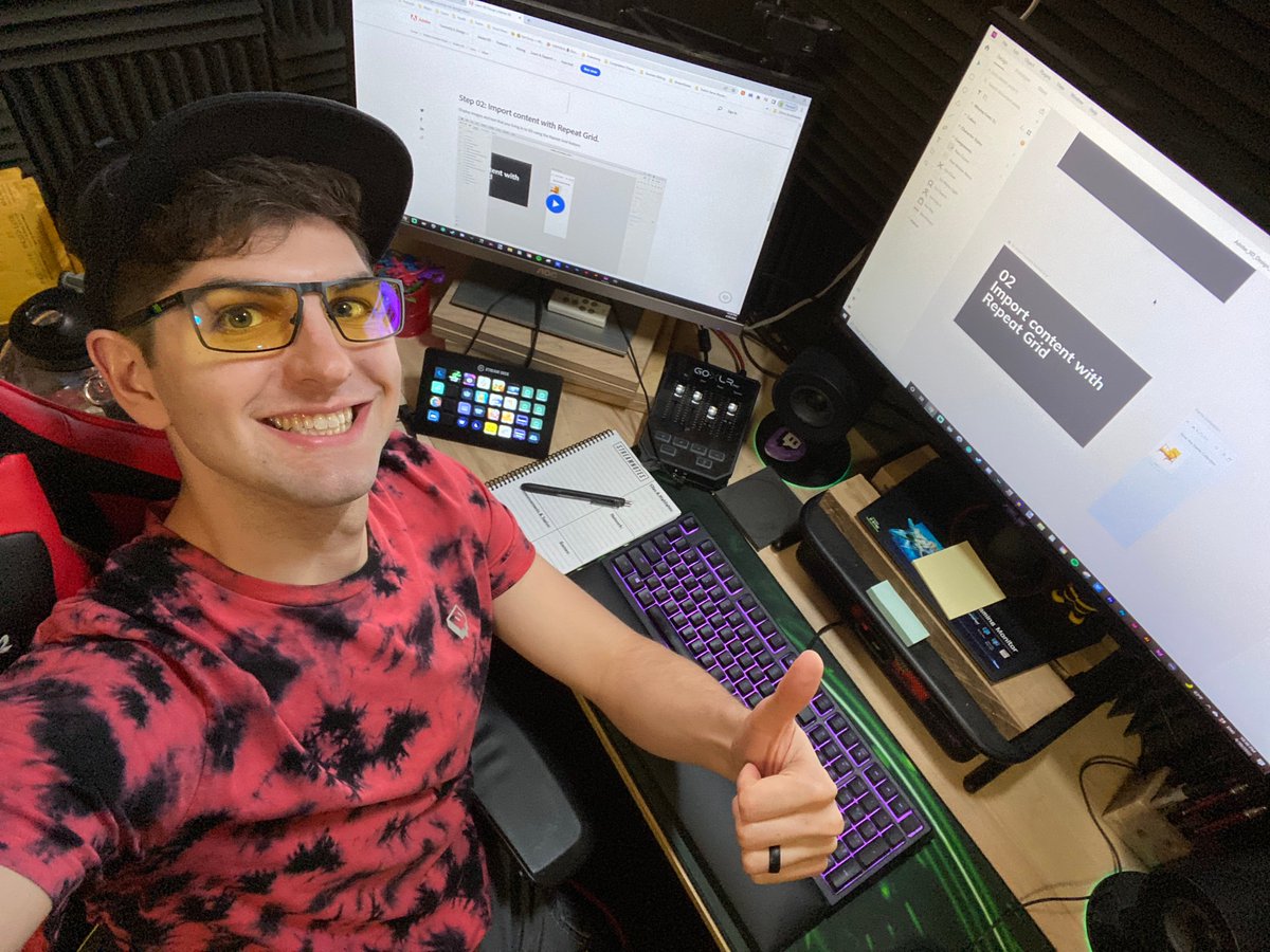 StreamNotesGG's tweet photo. #StreamNotes dev @ChaseBeyond learning #AdobeXD from the ground up for... reasons 😉 https://t.co/Vnm3qv0xJ8