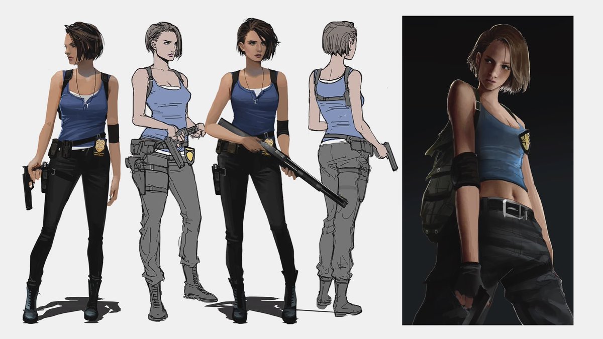 jillvalcontent's tweet photo. jill valentine ── resident evil 3 remake (concept art) https://t.co/mhvO25LhOQ