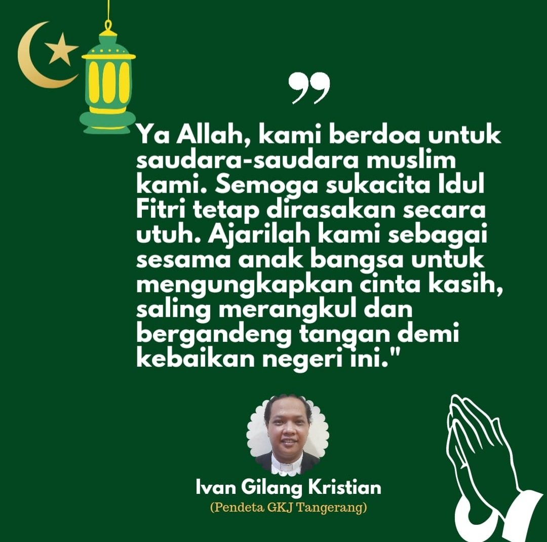 Amin. Doa pendeta kami dalam ibadah pagi ini Minggu 1 Mei 2022. Damailah negeriku tercinta, Indonesia.