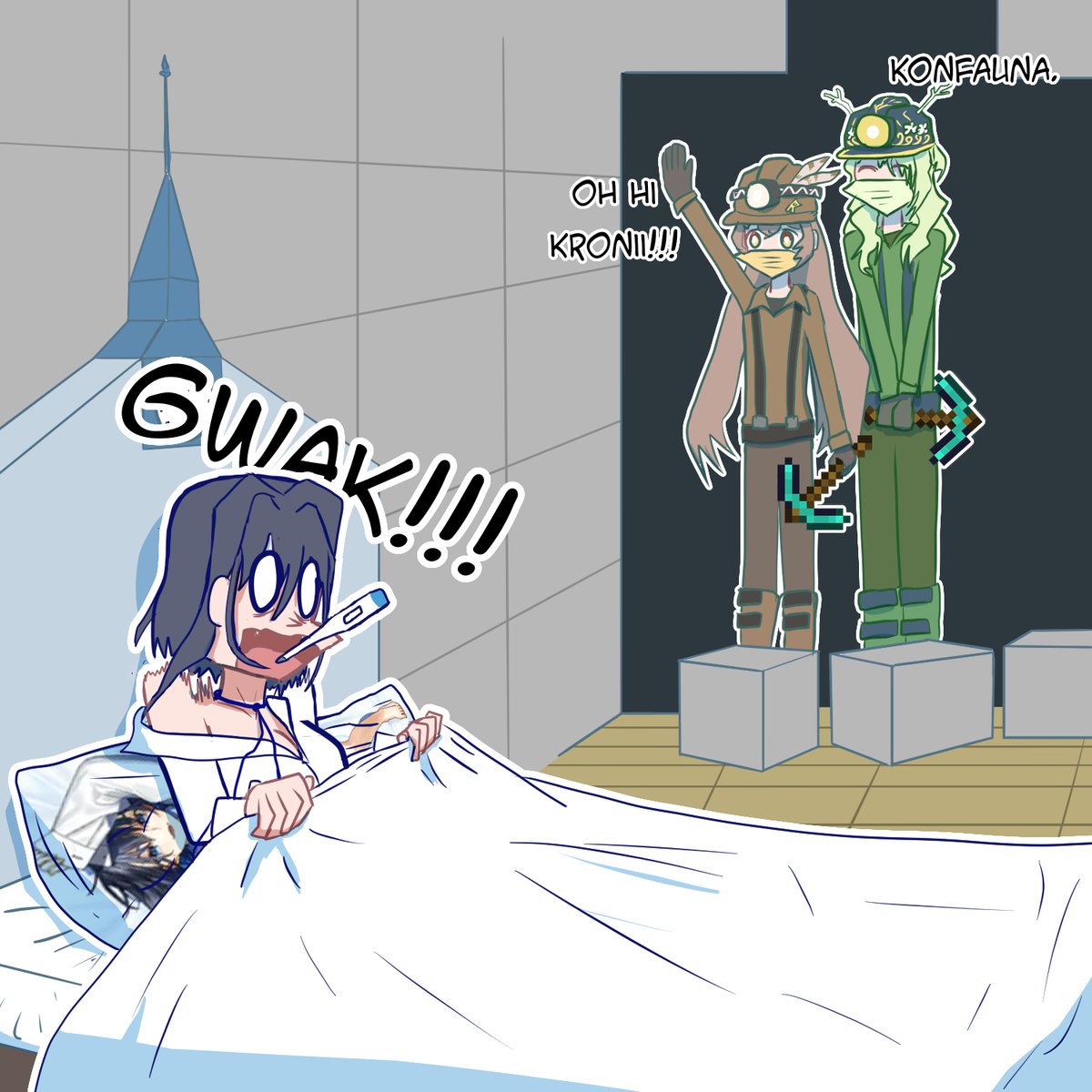 Clemsamf's tweet image. Tunnel Making Shenanigans.
#kronillust #クロニーラ #FineFaunart #drawMEI #drawingMEI #ムメ絵