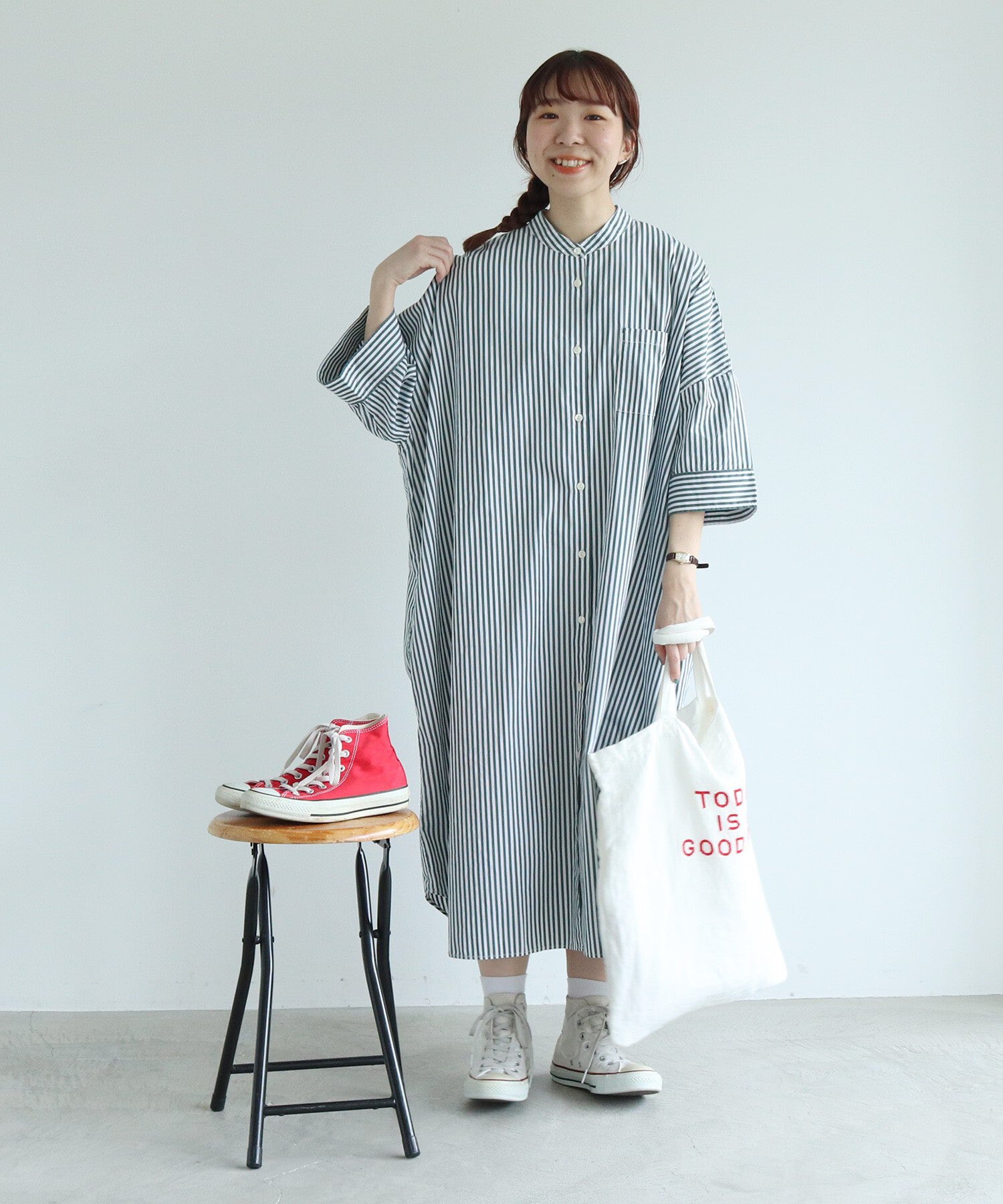 アンビデックスストア Par Ici 人気のビッグシャツワンピースにwebだけのストライプ柄が登場 T Co 2pcm4tiiel T Co Tuyeogn6sn Twitter
