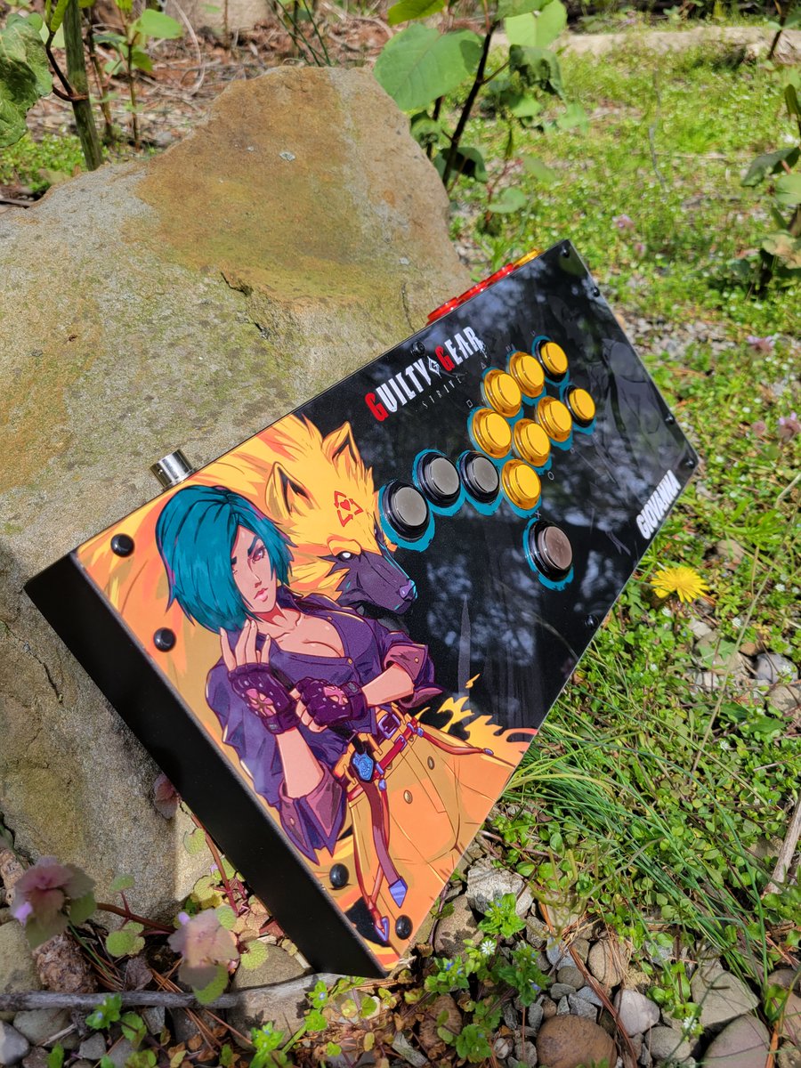 Shark_Forge's tweet photo. Thanks to my INCREDIBLE Twitch community's generosity and support, I was able to get this HitBox and customize it. Love it! Giovanna Color 04 artwork done by @DooberMcGoober and art printed by @focusattack ! #giovanna #hitbox #doobermcgoober #focusattack #fightstick #arcadestick https://t.co/yd5mlniNGV