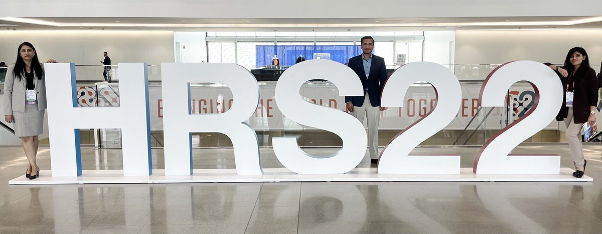 ZHashmath's tweet photo. What an experience at #HRS2022! Amazing talks on cardiac anatomy, #LBpacing, #Micra, #WomenInEP, some surreal interactions with pioneers in the field and much more!! https://t.co/MZBR5qbe2L