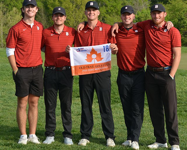 The Bridgewater Men's Golf team broke a school three-round record at this year's ODAC Championship #BleedCrimson #GoForGold 

🔗 bit.ly/3s2YYr3
