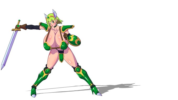 結構前に描いた絵ですが、オリジナルキャラクターのライムちゃんです。 