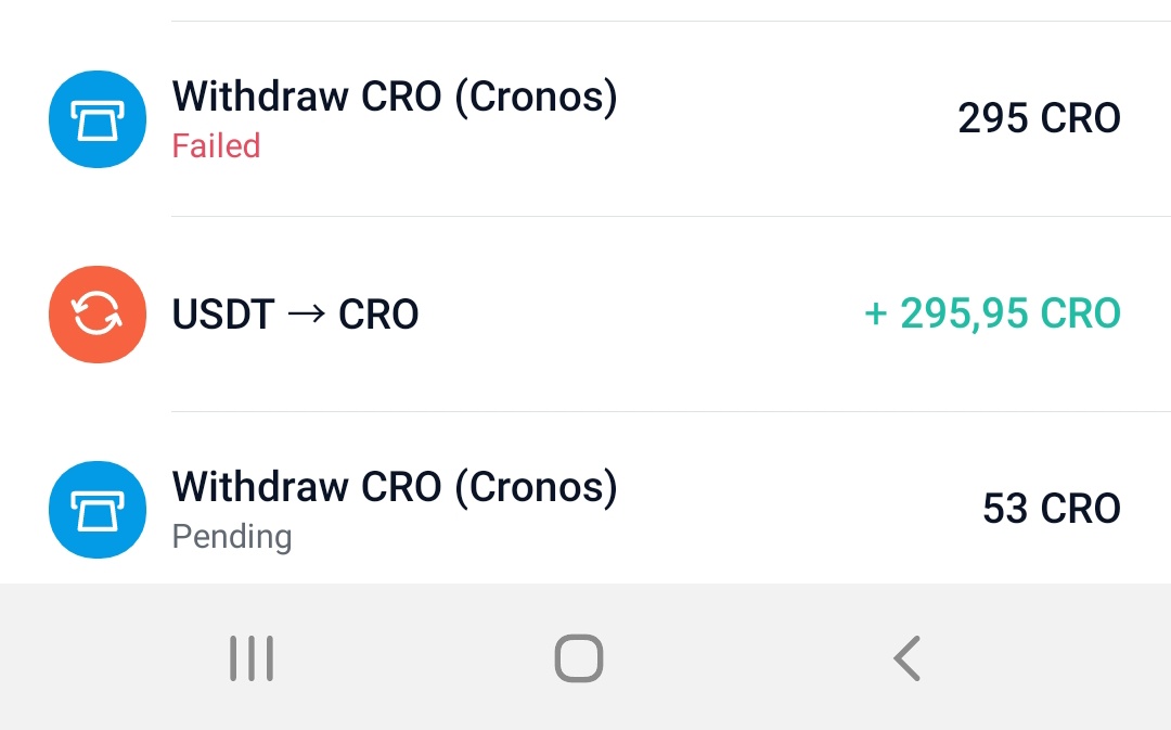 The #crofam can not buy a dip on the #CronosChain every #CRO transaction do from app to defiwallet is pending 24 hours or failed
Its time for leadership and finisch the Beta modus now
<a href="/kris/">Kris | ai.com</a> <a href="/cryptocom/">Crypto.com</a> <a href="/ericnode/">Eric Anziani</a> <a href="/cronosapp/"></a> 
Lets like and retweet and get this job done this week!