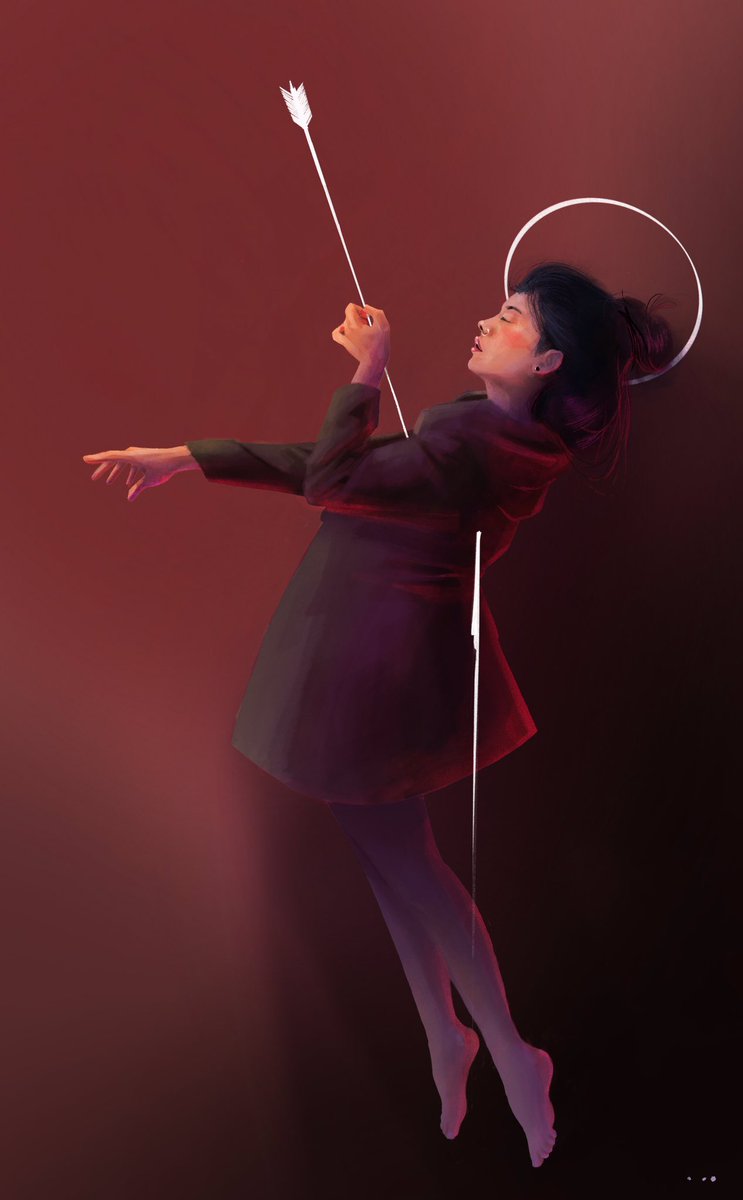 ginconnu's tweet image. Éxtasis de Santa Teresa 
#illustration #ilustracion #arte #artedigital #pinturadigital #Bernini #draw #drawing