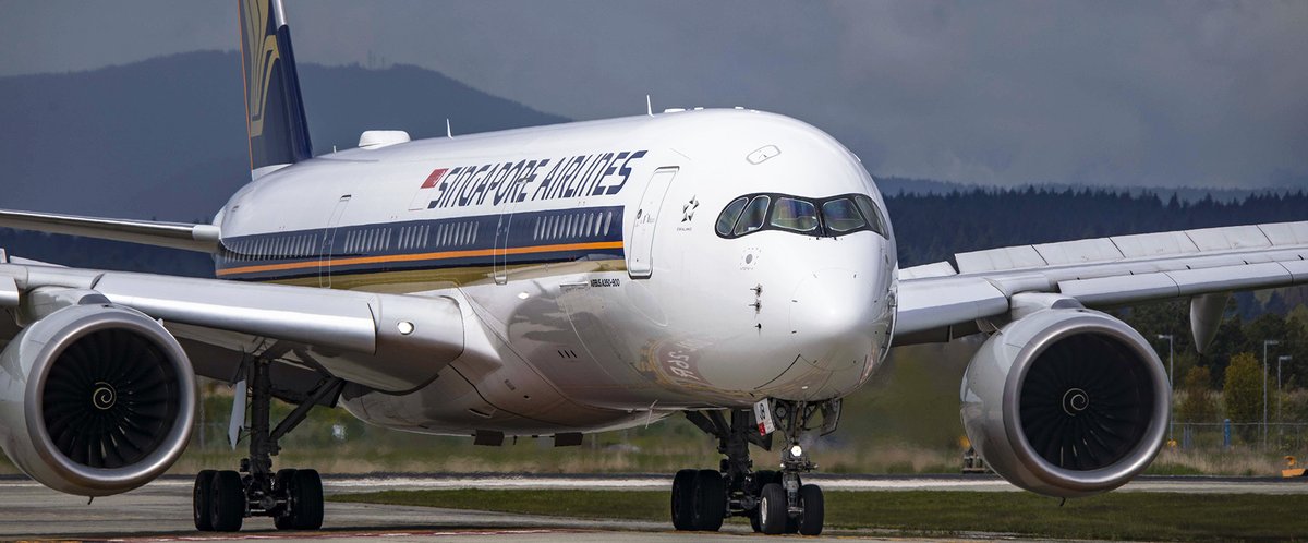 Kent_YVR's tweet photo. Local content 😁 Back @yvrairport today for this @singaporeair @Airbus #A350 arriving for the turn from #SeaTac. #yvrspotters #avgeek #Vancouver #9VSJB https://t.co/nYWti46T66