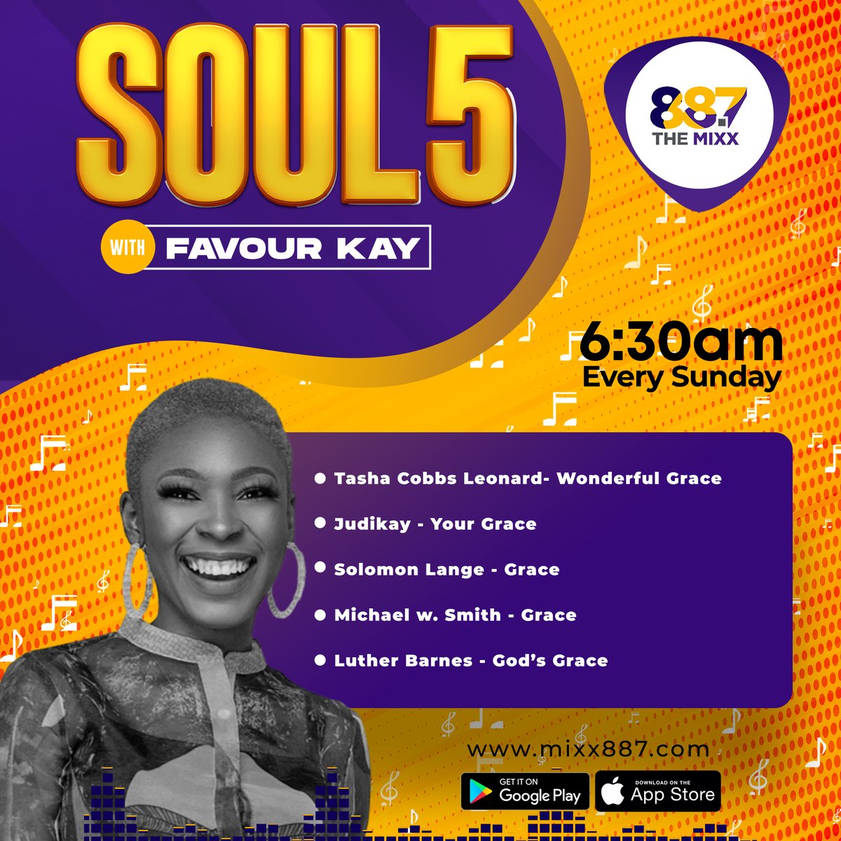 TheMixx887's tweet photo. Happy new Month ๐ You should join us in worship with these soulful Songs on #Soul5 with @Favourkay1 and stay tuned to #TheMixx887 Good morning. https://t.co/Wa2UODDnpi