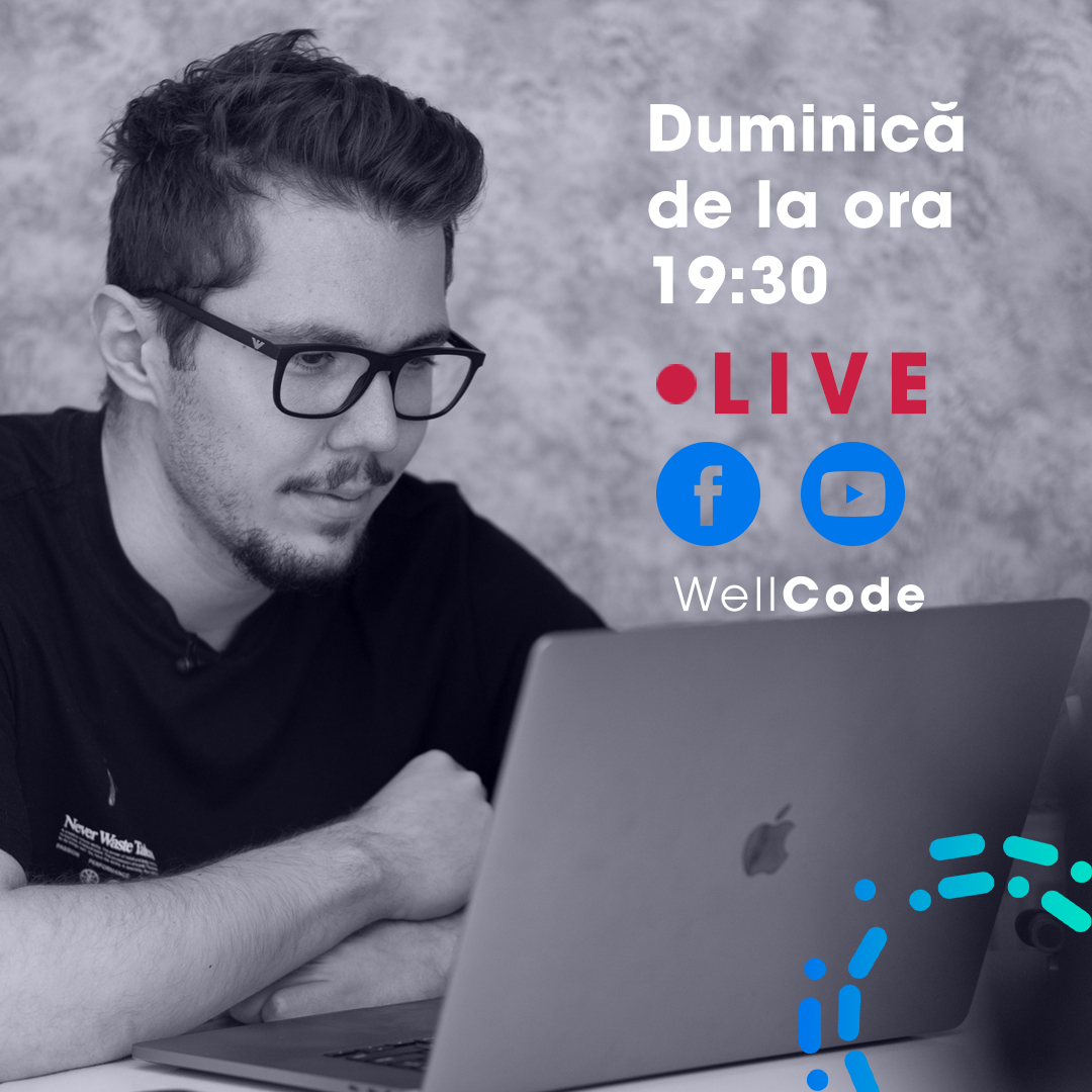 wellcode_ro's tweet photo. Reminder! La 19:30 ne vedem pe LIVE și discutăm despre programare!  🤓💻
.
Începe cursul nostru gratuit 
✅ https://t.co/CRDnSuHxWd
.
Înscrie-te la o discuție cu noi și află cum poți deveni și tu un programator de succes
✅ https://t.co/7IaEFZkPdp https://t.co/LGwUbHQMnH