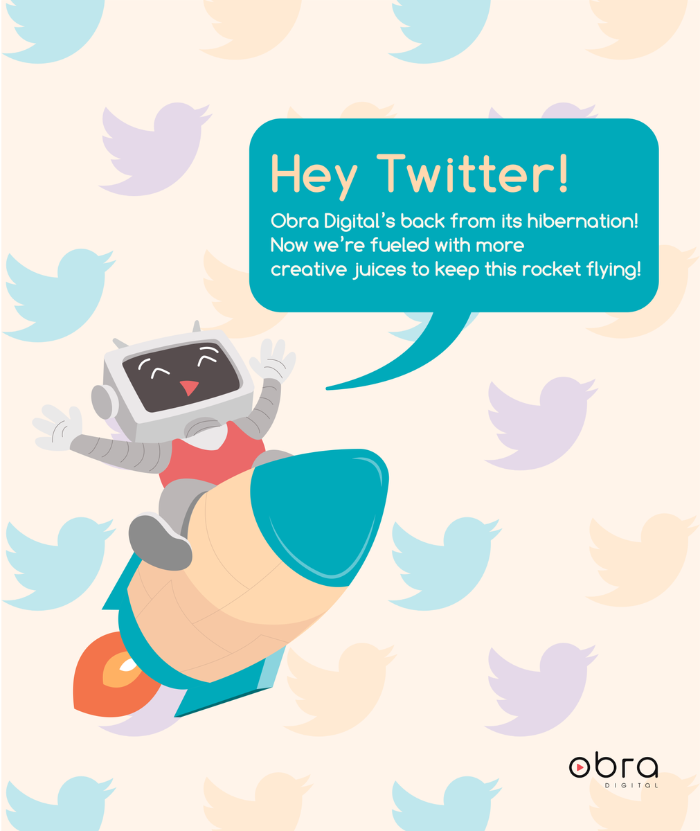 obra_digital's tweet photo. Hey! We're back! What's good, Twitter?
#ObraDigital #CreativeAgency #Design https://t.co/ICZZ2vAgOk