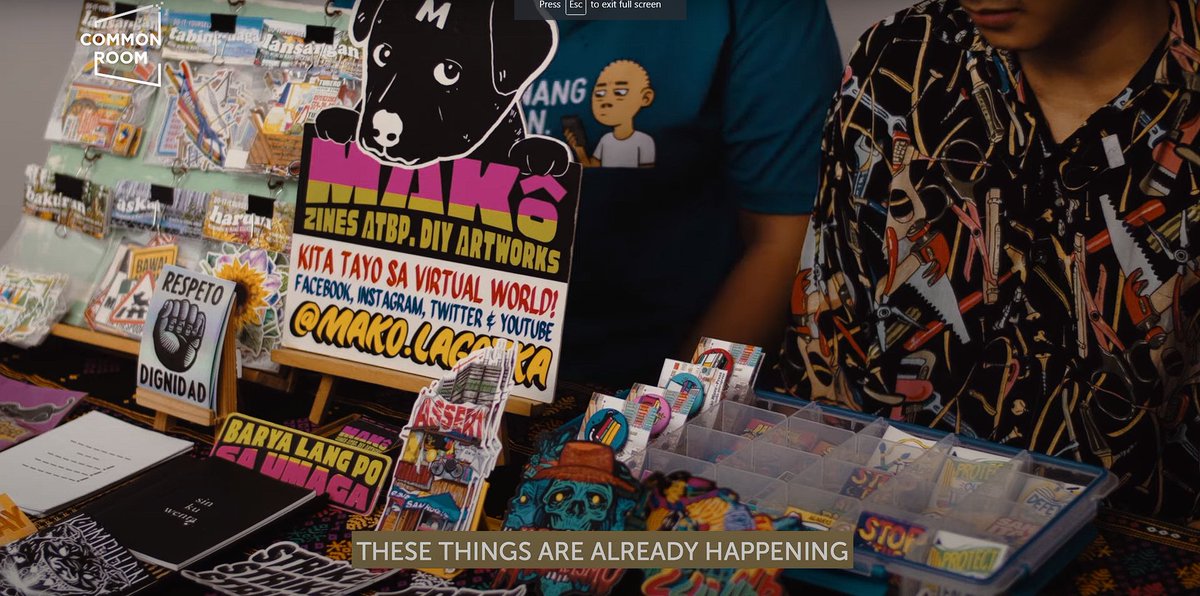 makomicropress's tweet image. Ang mga imahe ay nagmula sa 
Meet the Maker: MAKO MICROPRESS | #CommonRoomPH na maaaring panuorin sa link sa huli!

#SahodItaas
#EndEndo
#StandWithWorkers
#MayoUno2022
#MayDay

#SupportSmallPress 
#ArtistsForHumanRights