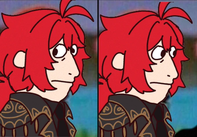 In honor of Diluc's birthday, I will also share some memes I made with him 